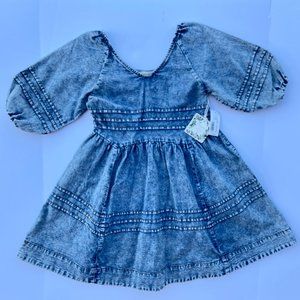 NWT Chelsea & Violet GIRLS Chambray Dress Girls Small (7/8)